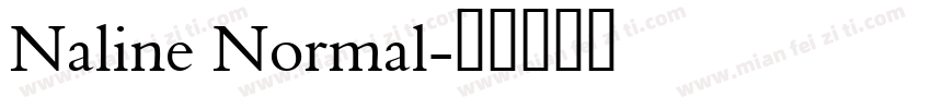 Naline Normal字体转换